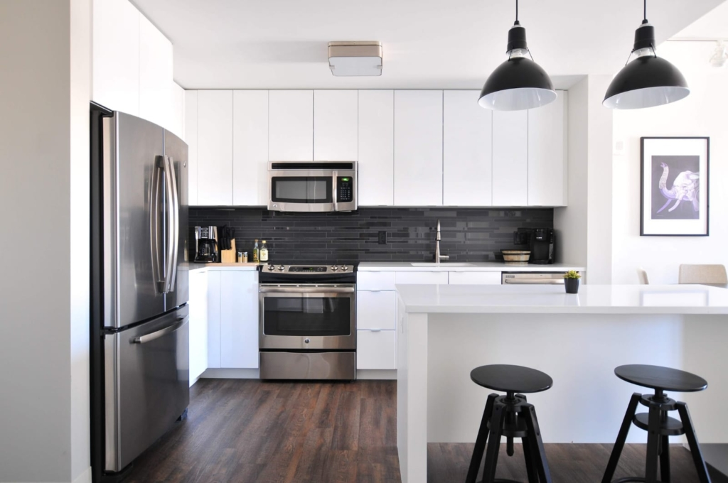 Interior of a kitchen furniture