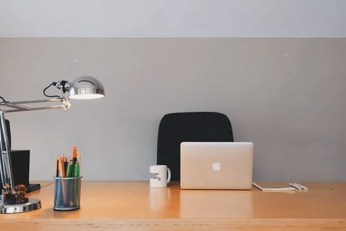 office desk and chair space